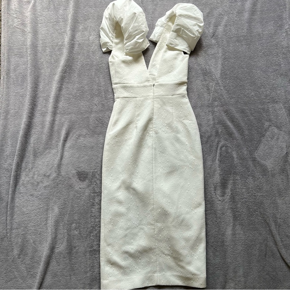 Rebecca Vallance Bom Ami ruffle-detail mini dress in White - Picture 5 of 5